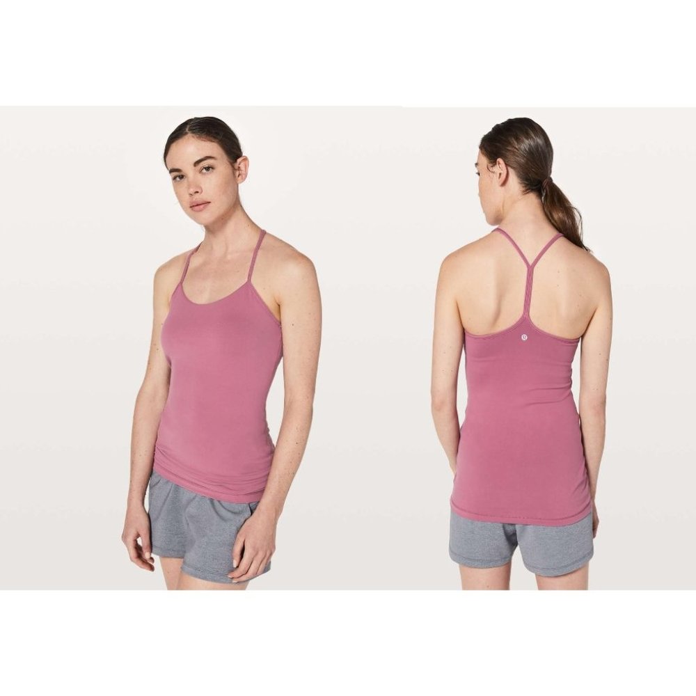 Lululemon Power Pose Tank Top | Moss Rose Pink | Size 8